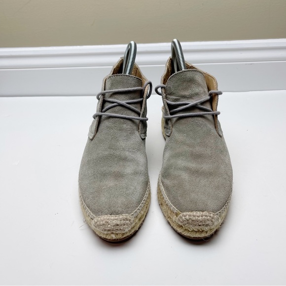 rag & bone Light Gray Suede Espadrille Booties - Picture 4 of 8